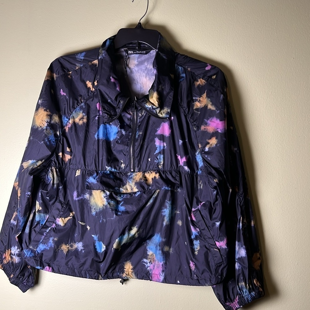 Zara Multicolor tie-dye Women's windbreaker Jacket - Picture 3 of 8